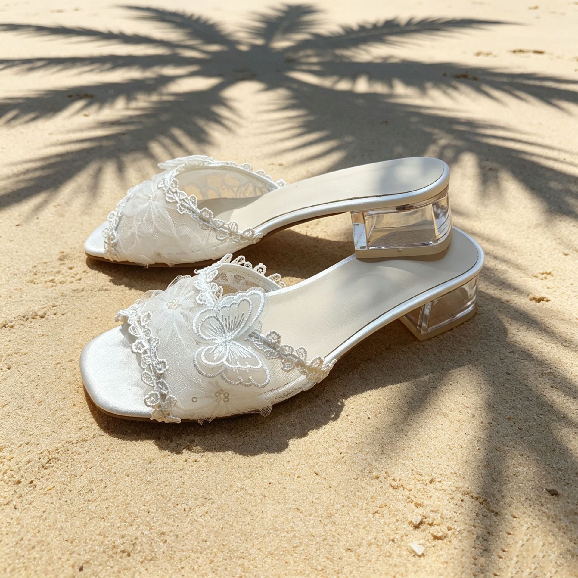 Summer women's lace transparent sandals